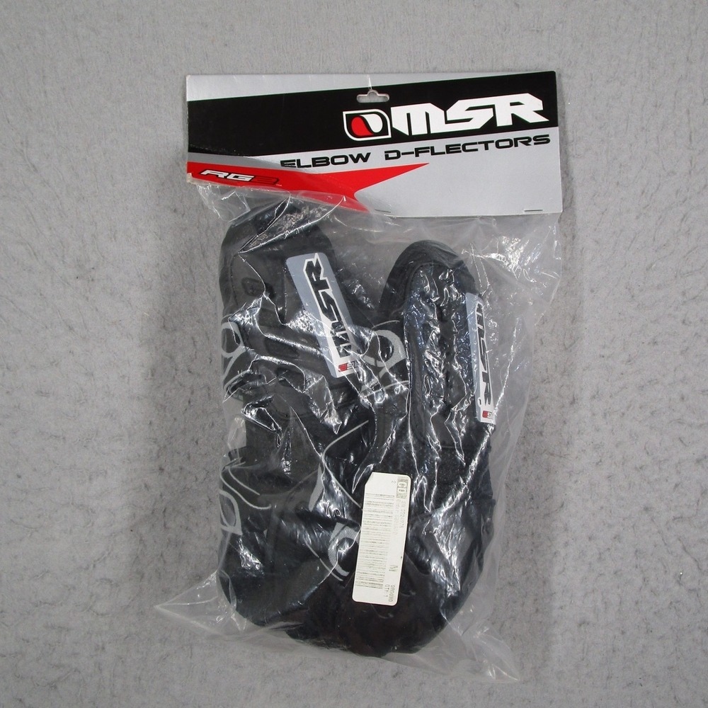 MSR RG3 Elbow D-Flectors M4 Motocross Guard Pads Black Adult 330098